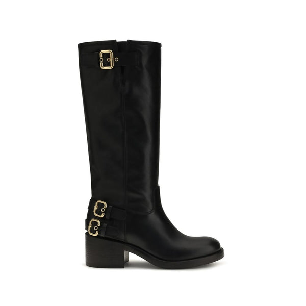 Chloé 100% Calf Leather Bos Taurus boots in black