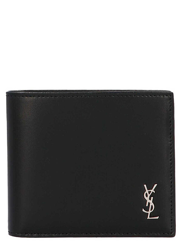 Saint Laurent 100% calf leather (Bos Taurus) wallet in black