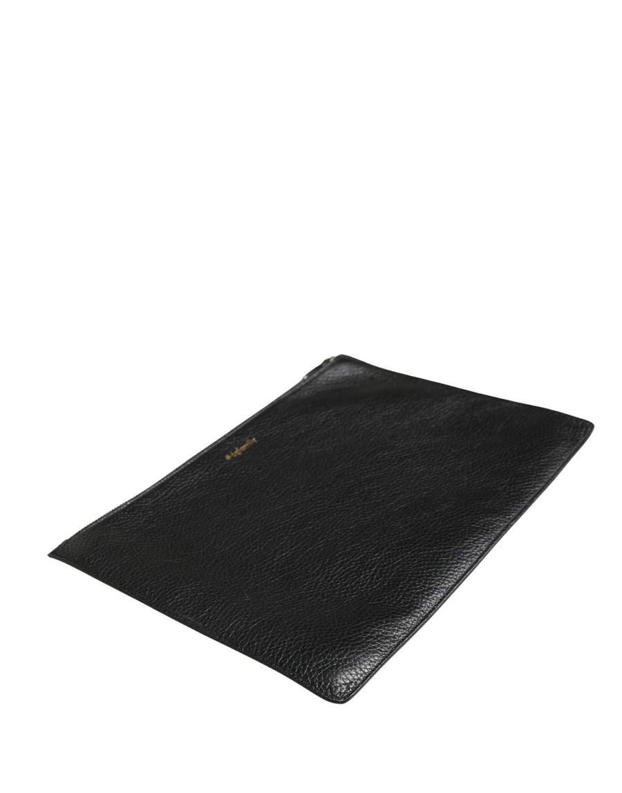 Dolce & Gabbana 100% Calf Leather clutch in black