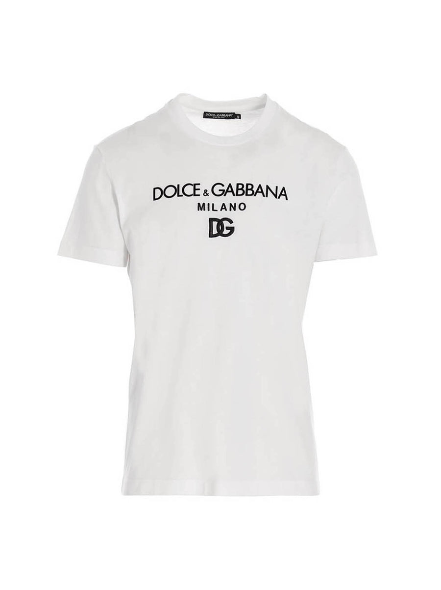 Dolce & Gabbana 100% cotton t-shirt in white