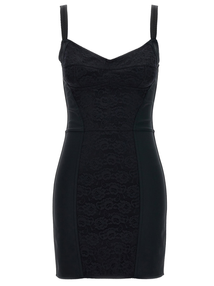 Dolce & Gabbana 51% Polyester dress in black