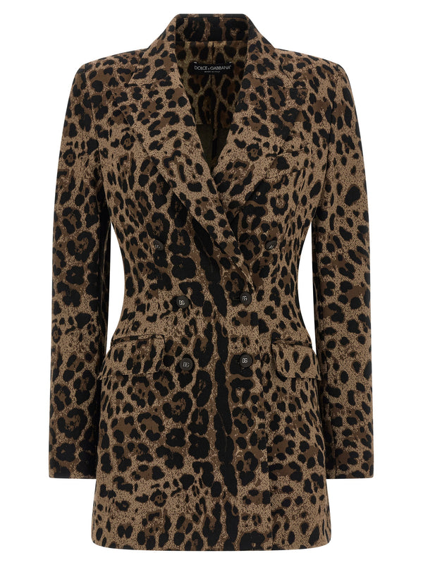Dolce & Gabbana 55% Viscose blazer in brown
