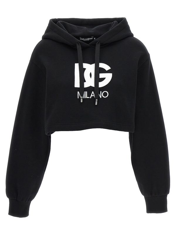 Dolce & Gabbana 80% Cotton hoodie in black
