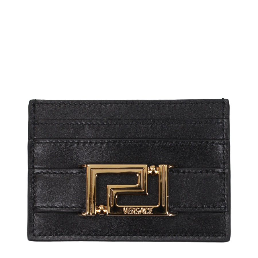 Versace Leather card case in black