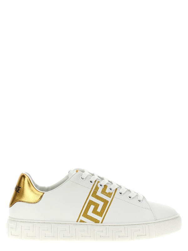 Versace 100% polyamide sneaker in white