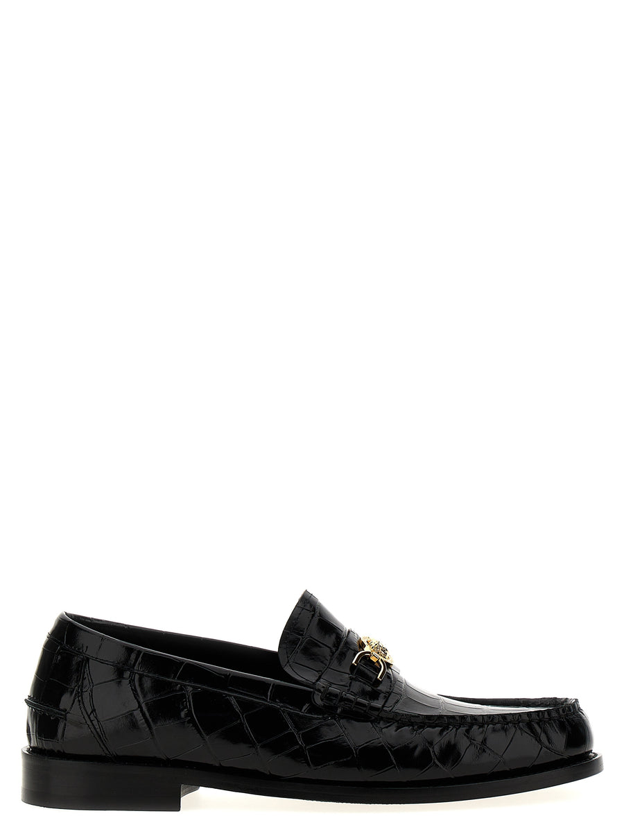 Versace 100% Leather loafer in black