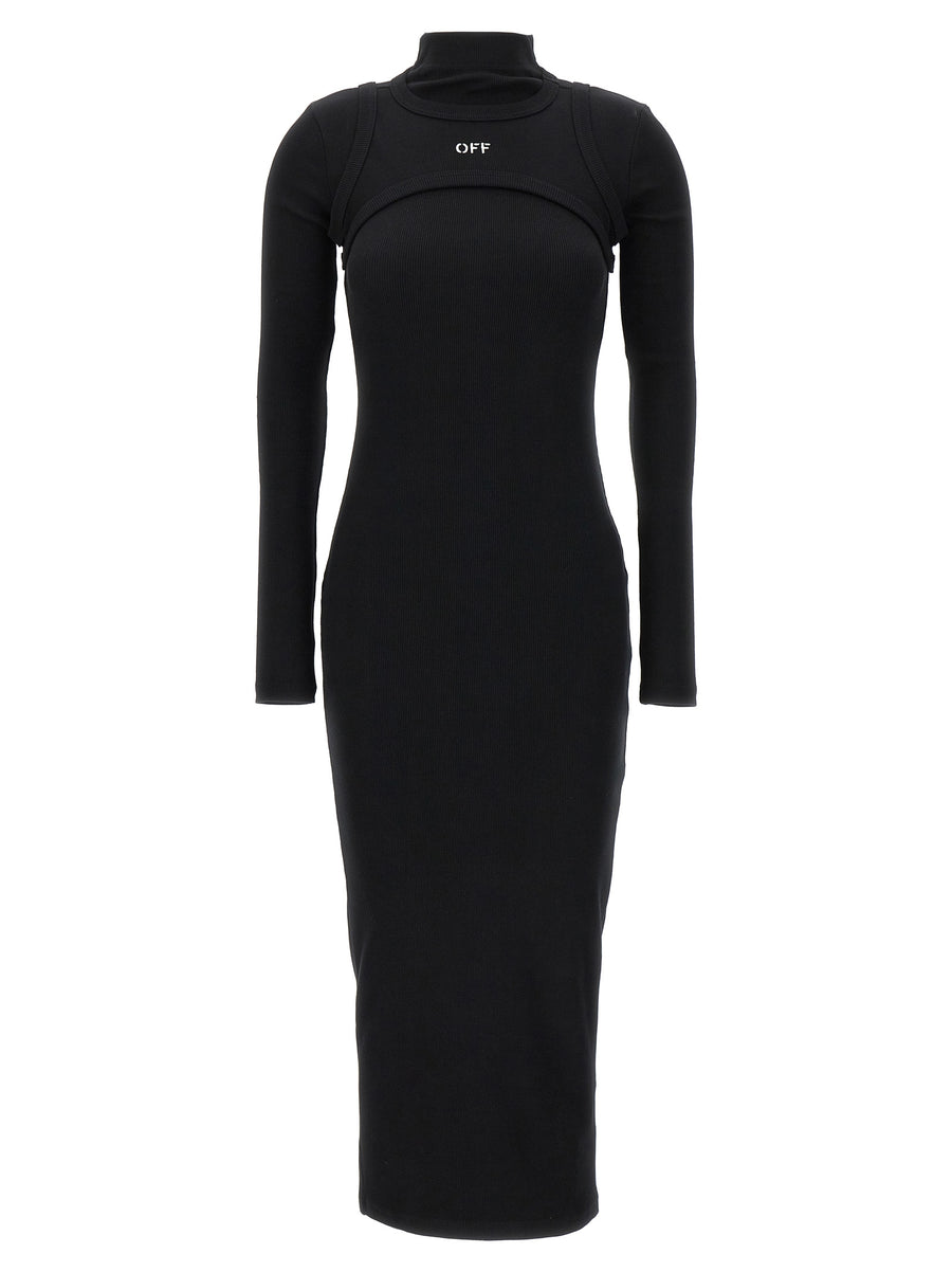 Off-White 98% Cotton dress in black