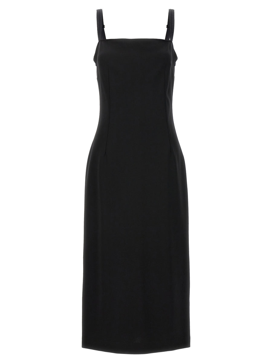 Dolce & Gabbana 65% Viscose midi dress in black
