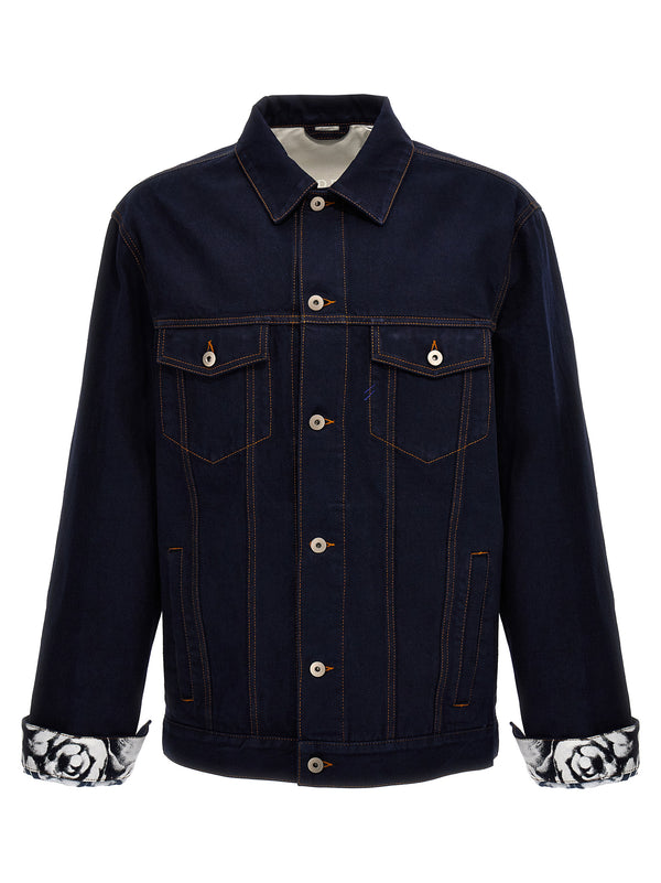Burberry 100% cotton jacket in navy