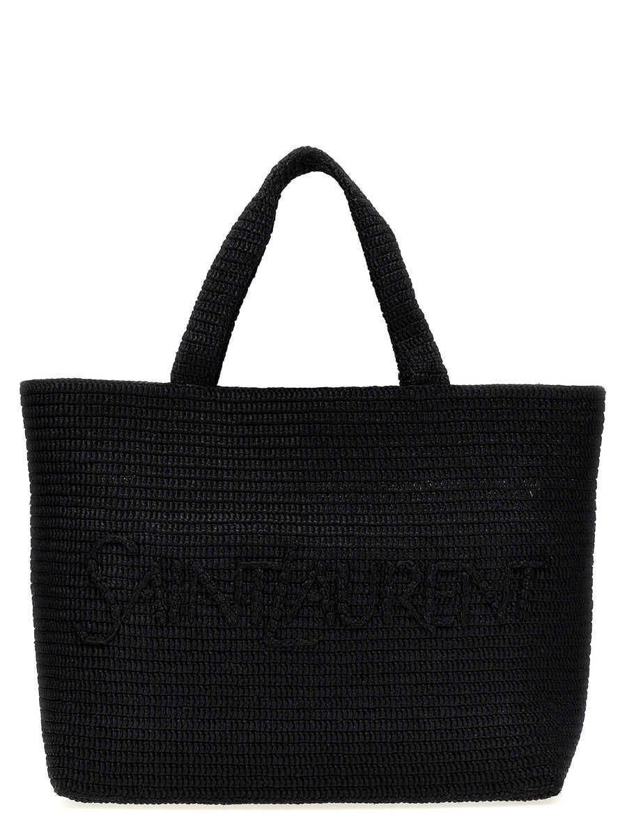 Saint Laurent 100% Viscose tote bag in black