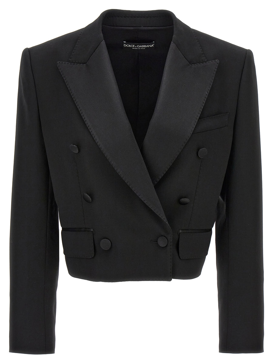 Dolce & Gabbana 63% virgin wool blazer in black