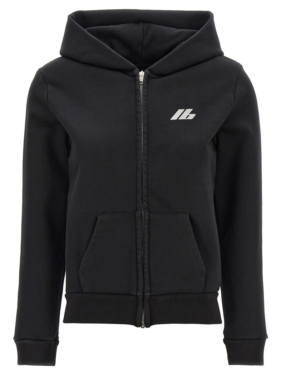 Balenciaga 92% cotton hoodie in black