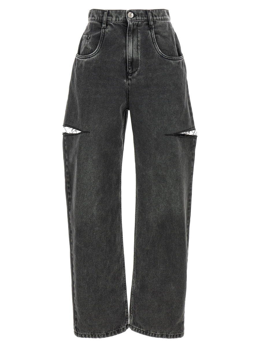 Maison Margiela 100% cotton jeans in black