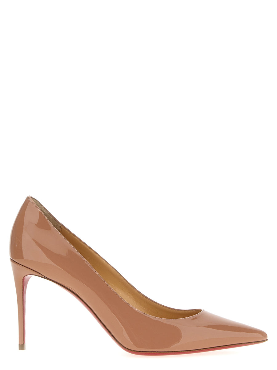 Christian Louboutin 100% calfskin leather pump in beige