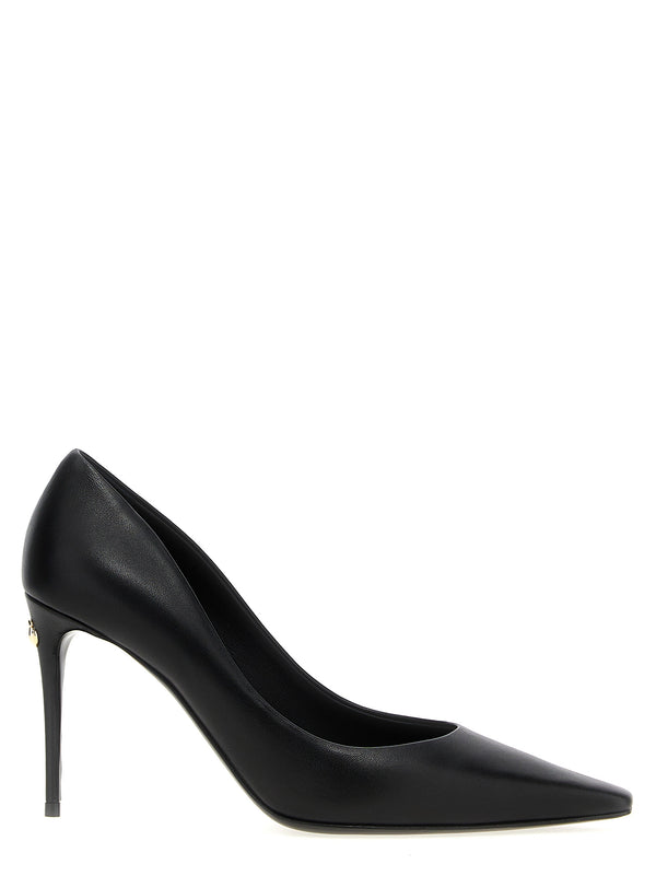 Dolce & Gabbana 100% lamb leather pump in black
