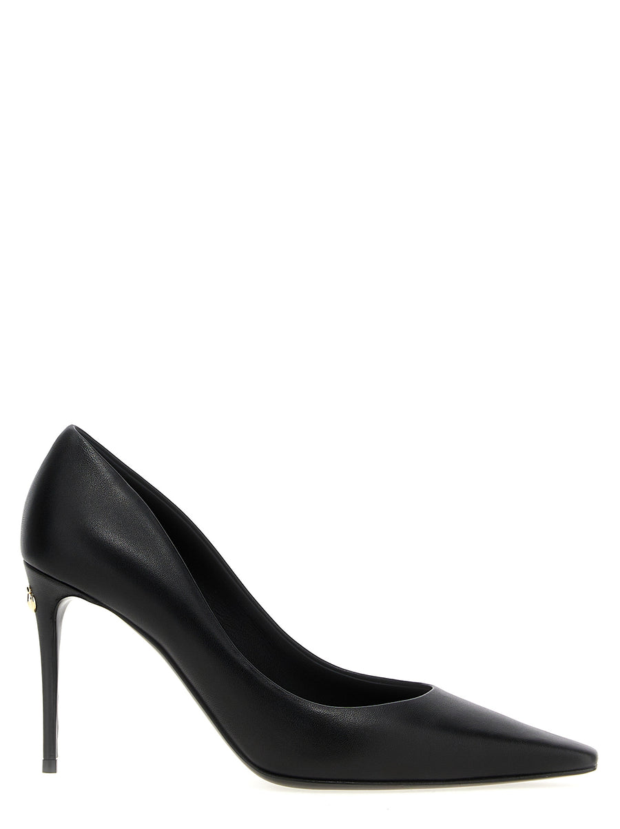 Dolce & Gabbana 100% lamb leather pump in black