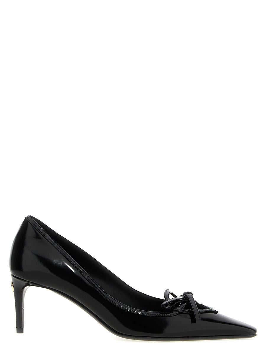 Dolce & Gabbana 100% calfskin leather pump in black