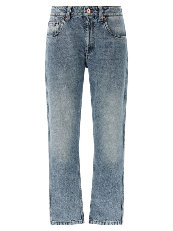 Brunello Cucinelli 100% cotton jeans in blue