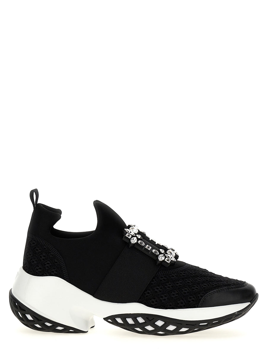 Roger Vivier 85% polyester sneaker in black