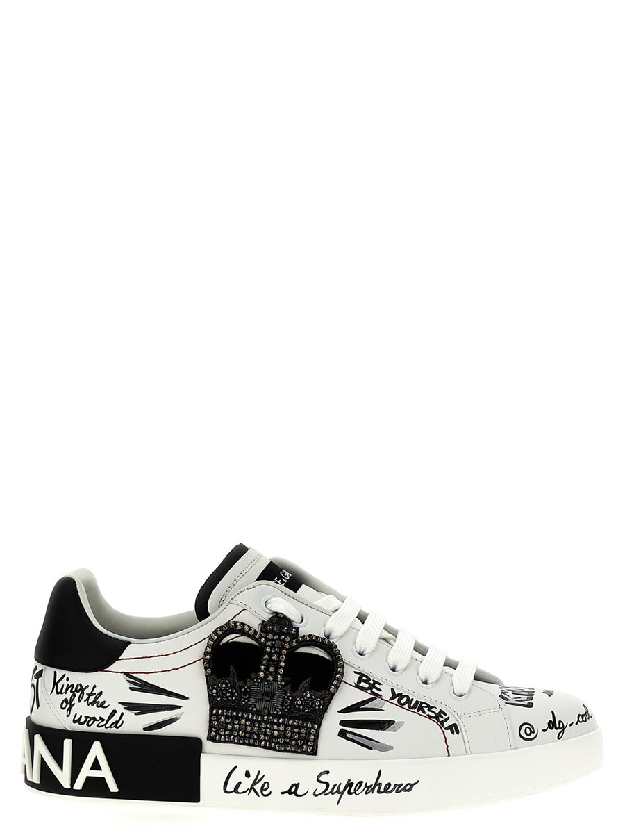 Dolce & Gabbana 100% Calfskin Leather sneaker in white