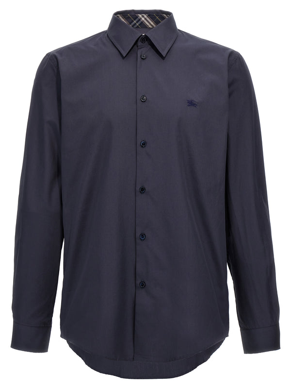Burberry 100% cotton shirt in navy
