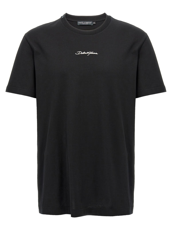 Dolce & Gabbana 100% cotton t-shirt in black