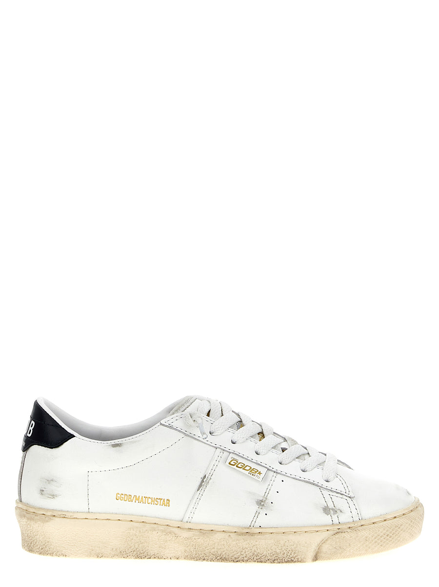 Golden Goose 100% cow leather sneaker in white