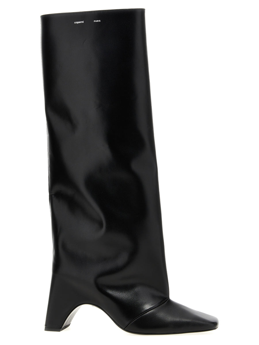 Coperni 100% cow leather boot in black