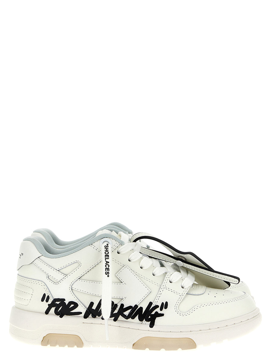 Off-White 89% leather sneaker in white