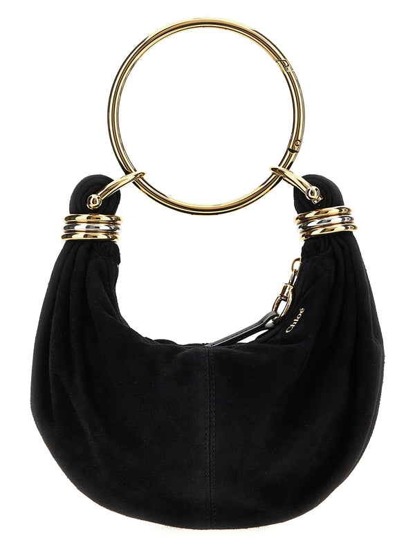 Chloé 100% goat leather hobo bag in black