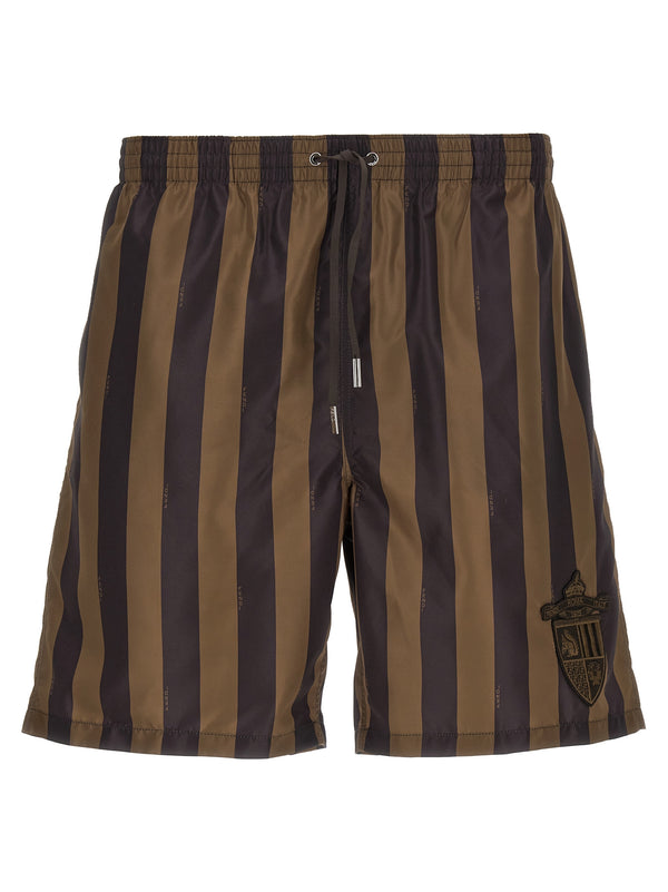 Fendi 100% polyester shorts in brown
