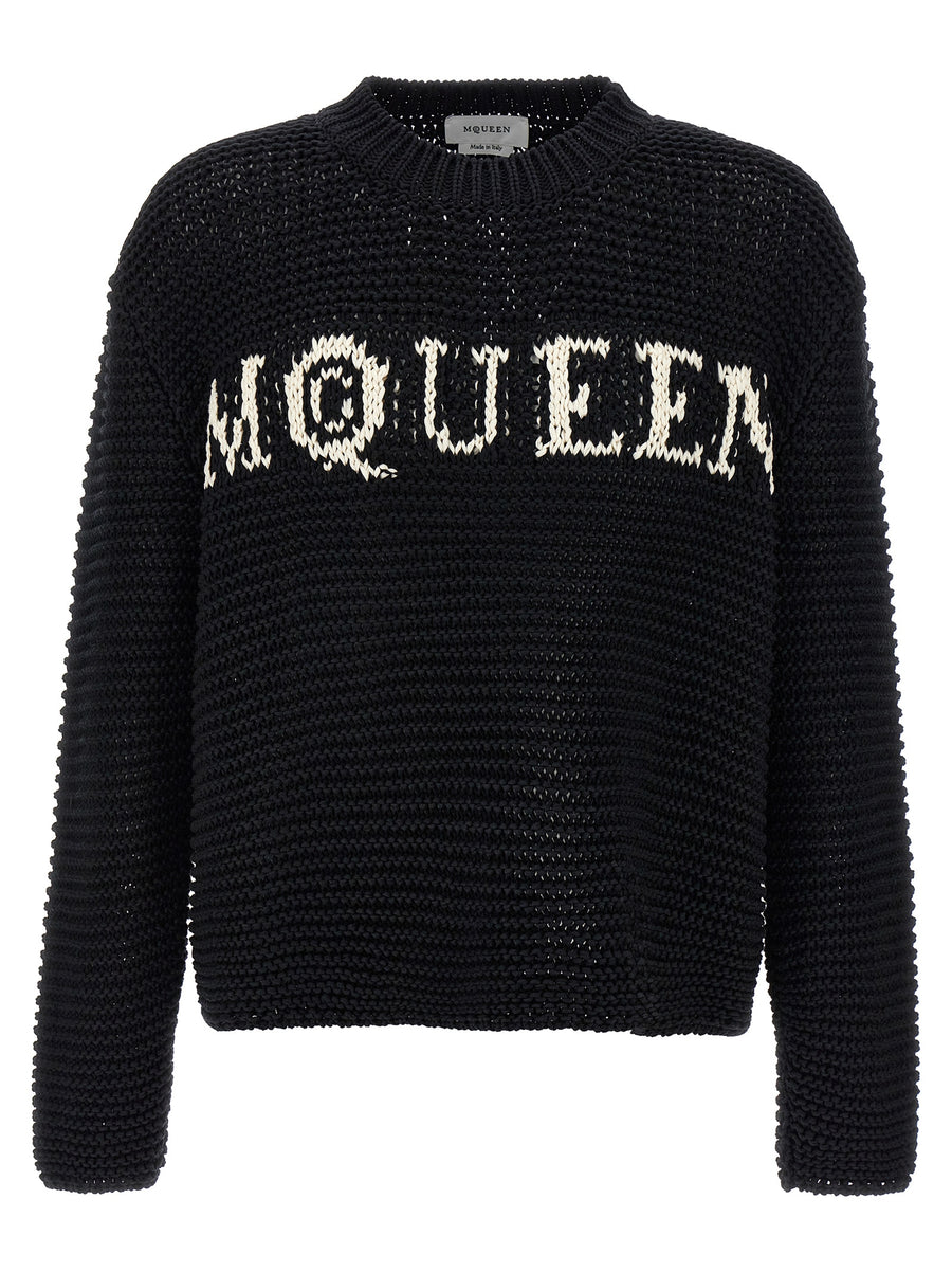 Alexander McQueen 100% Cotton sweater in black