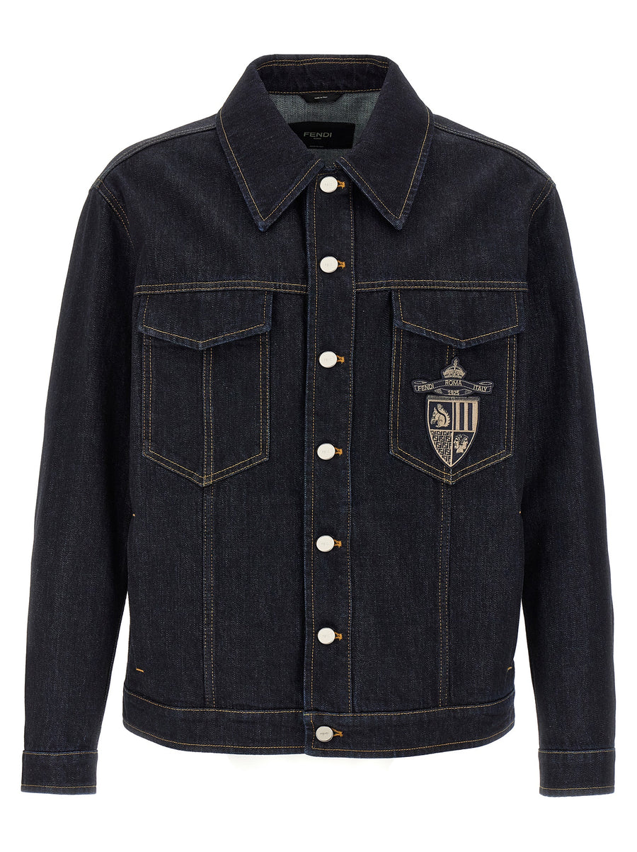 Fendi 100% Cotton jacket in blue