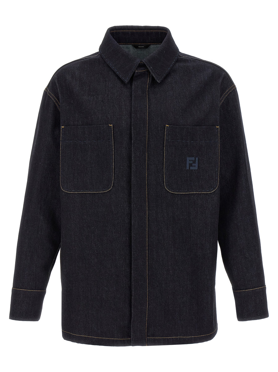 Fendi 100% Cotton jacket in blue
