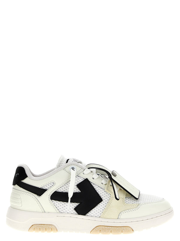 Off-White 53% bovine leather sneaker in white