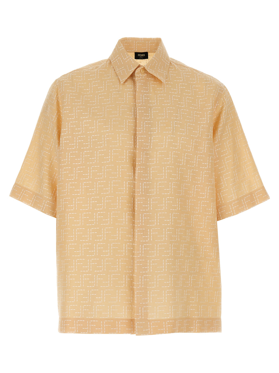 Fendi 83% Linen shirt in beige