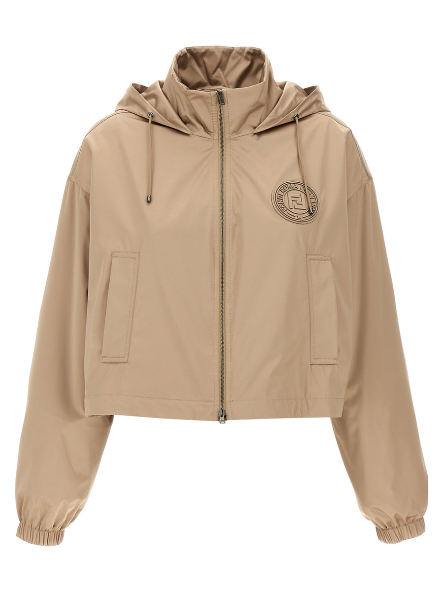 Fendi 100% polyester jacket in beige