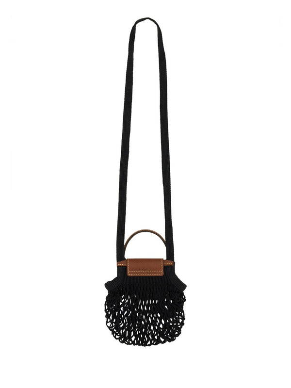 Le Pliage Filet Mini Bag Black Cotton Handbags