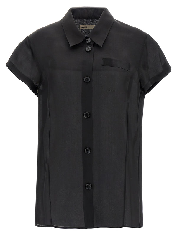 Khaite 100% Silk blouse in black