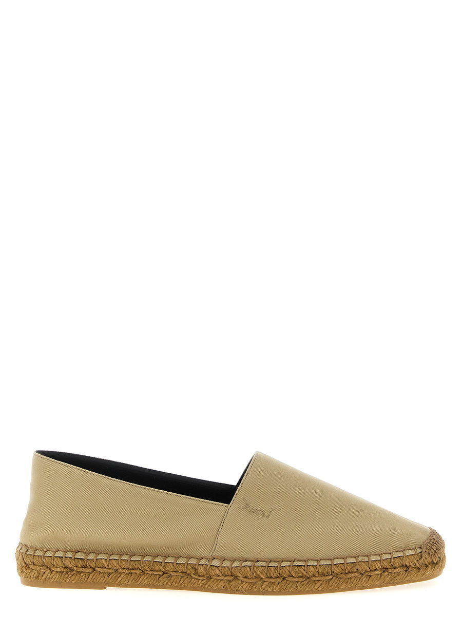 Saint Laurent 100% Cotton espadrille in beige