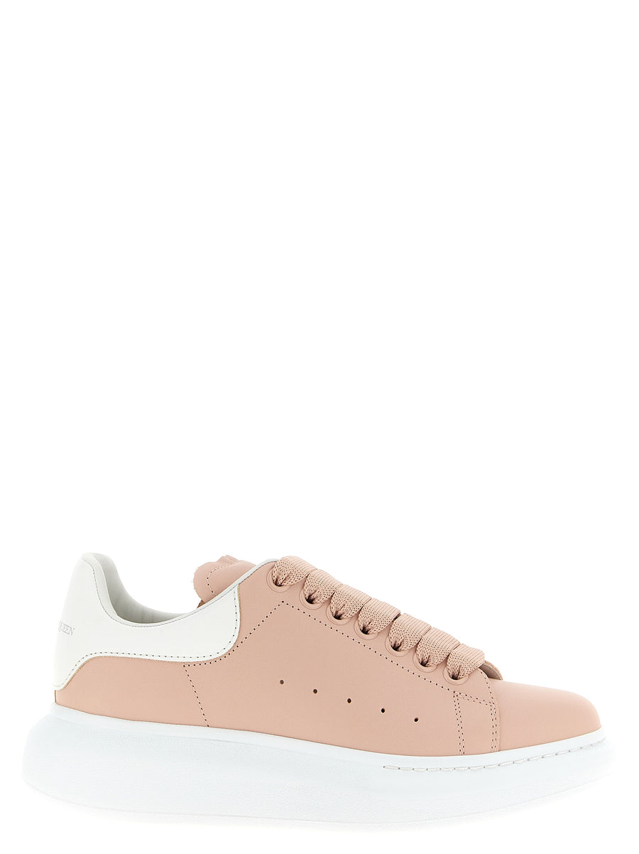 Alexander McQueen 100% calfskin leather sneaker in beige