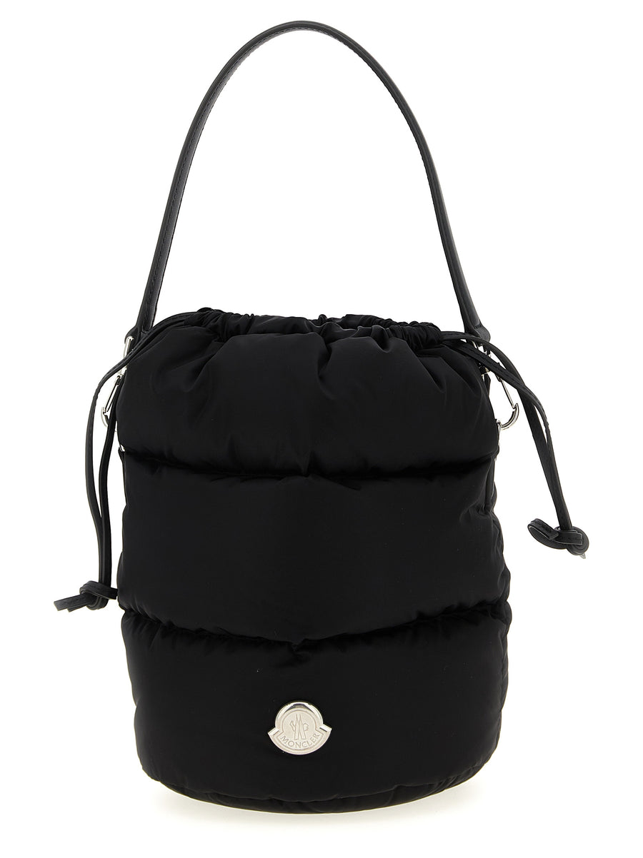 Moncler 100% Polyamide bucket bag in black