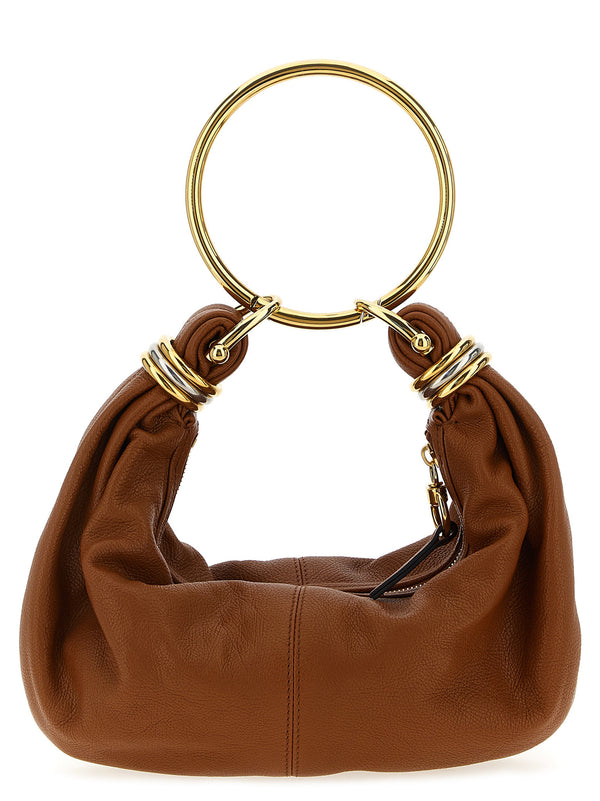 Chloé 100% calfskin leather hobo bag in brown