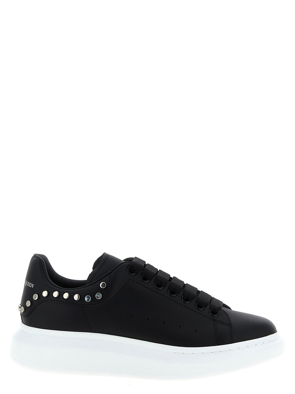 Alexander McQueen 100% calfskin leather sneaker in black