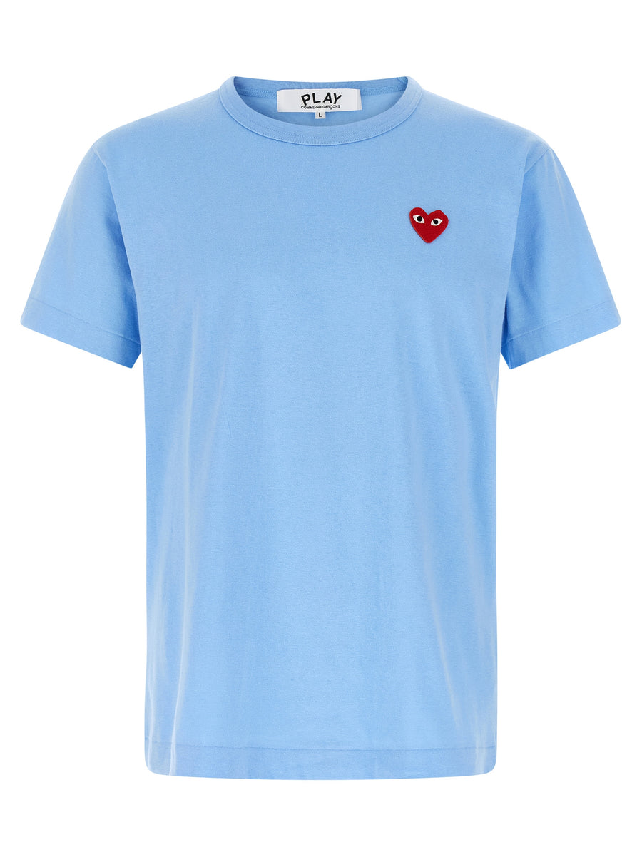 Comme Des GarçOns Play 100% Cotton t-shirt in blue