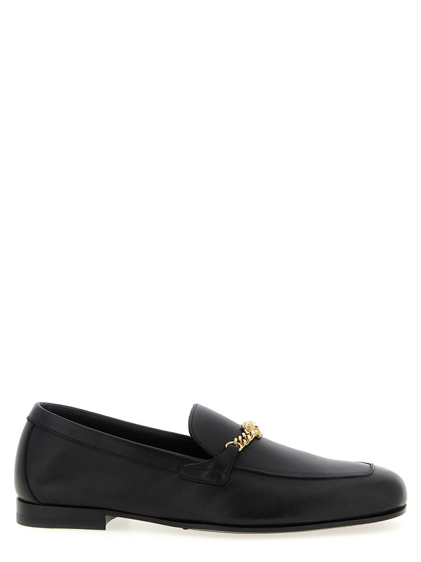 Versace 100% Calfskin Leather loafer in black
