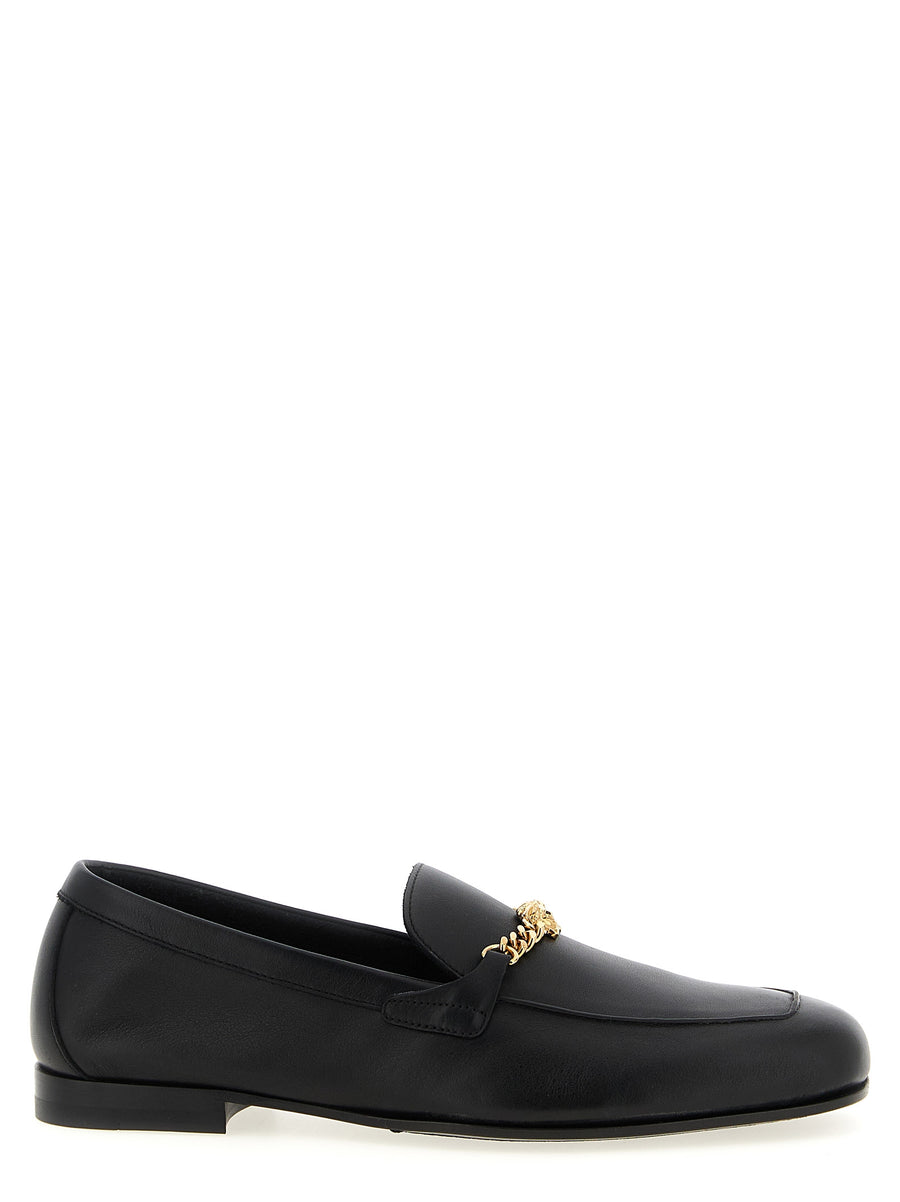 Versace 100% Calfskin Leather loafer in black