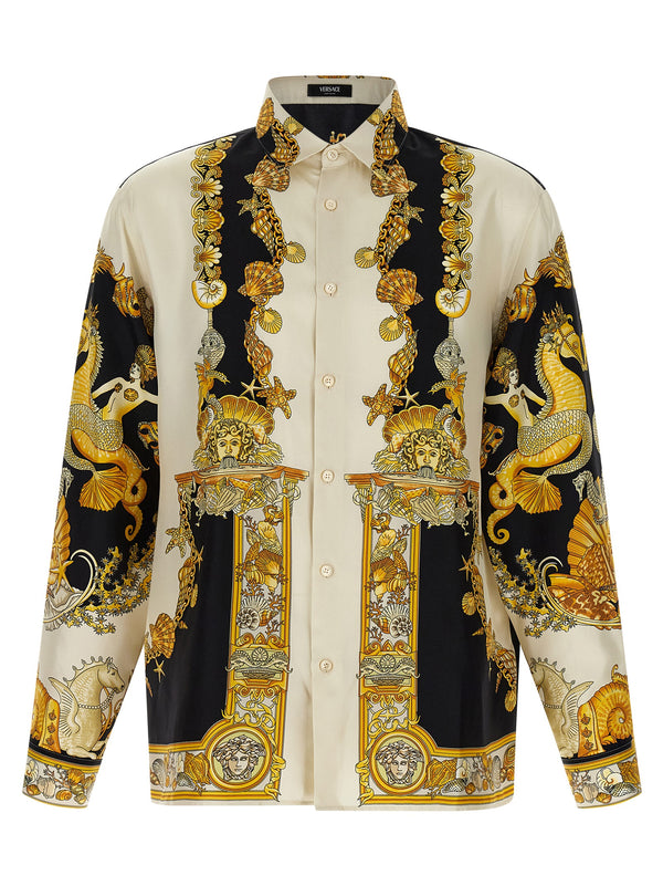 Versace 100% silk shirt in multicolor