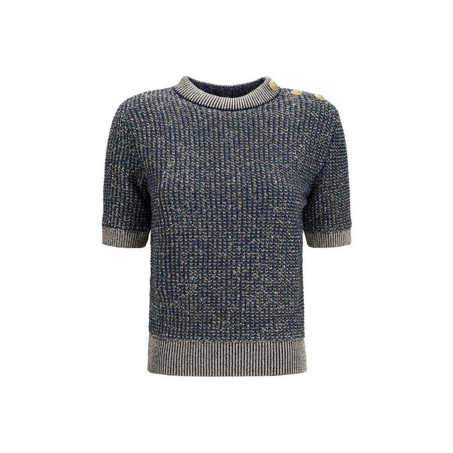 Balmain 45% Polyamide sweater in blue
