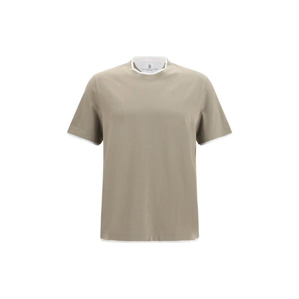 Brunello Cucinelli 100% Cotton t-shirt in beige